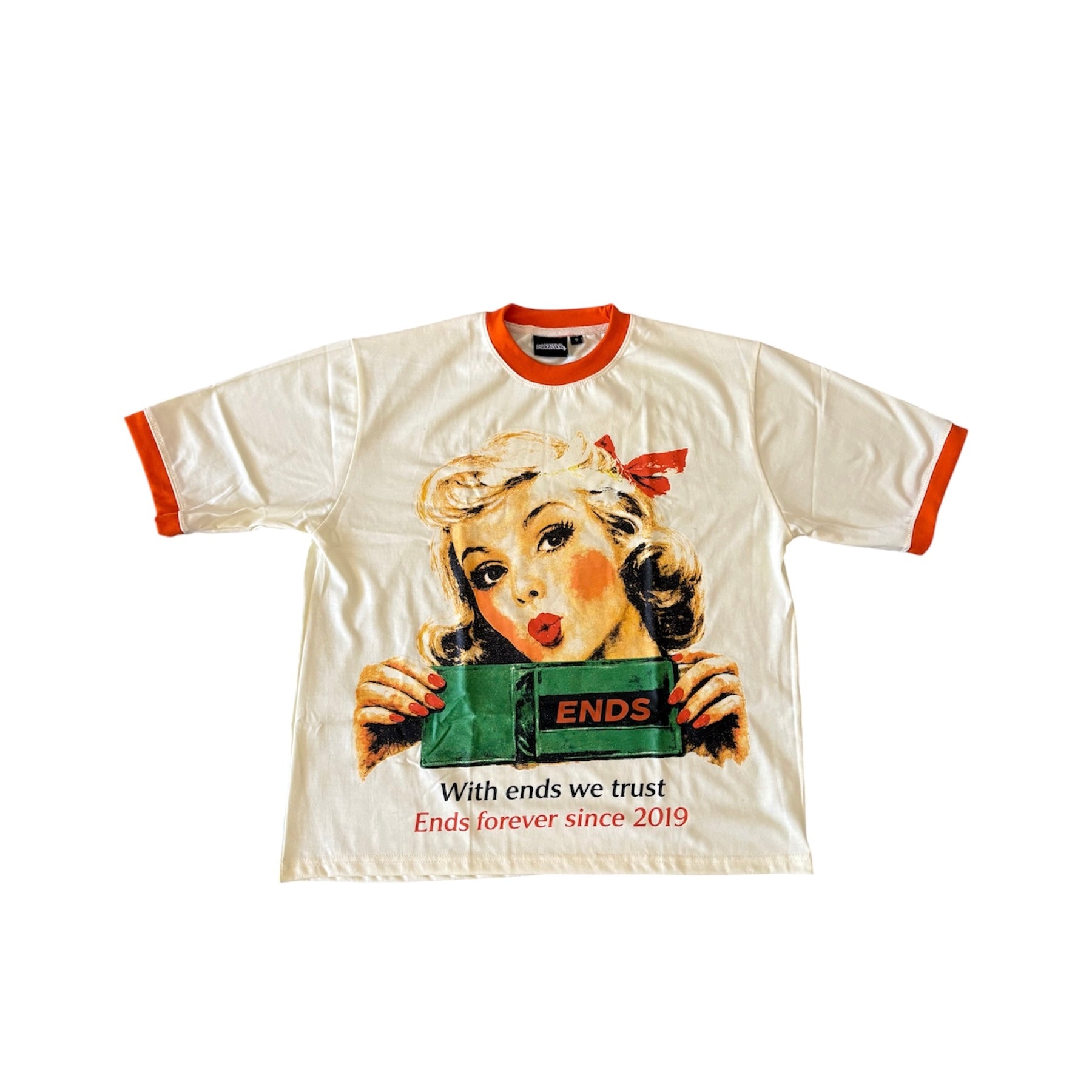 Kissy Face Tee Orange