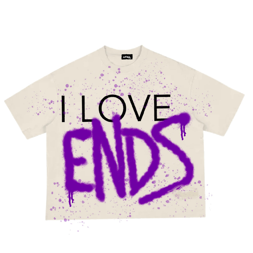 I Love Ends Tee Purple