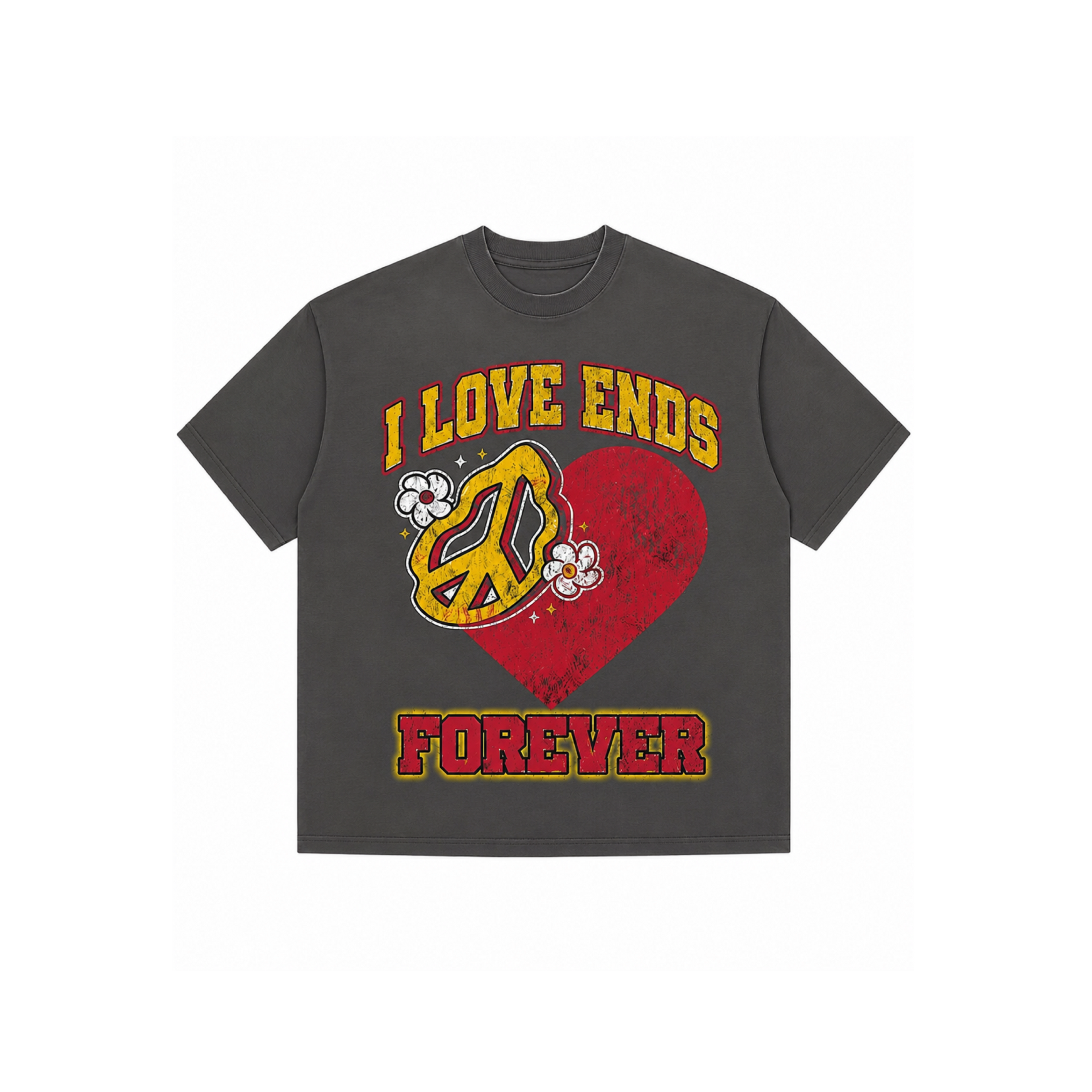 I Love Ends Tee Grey