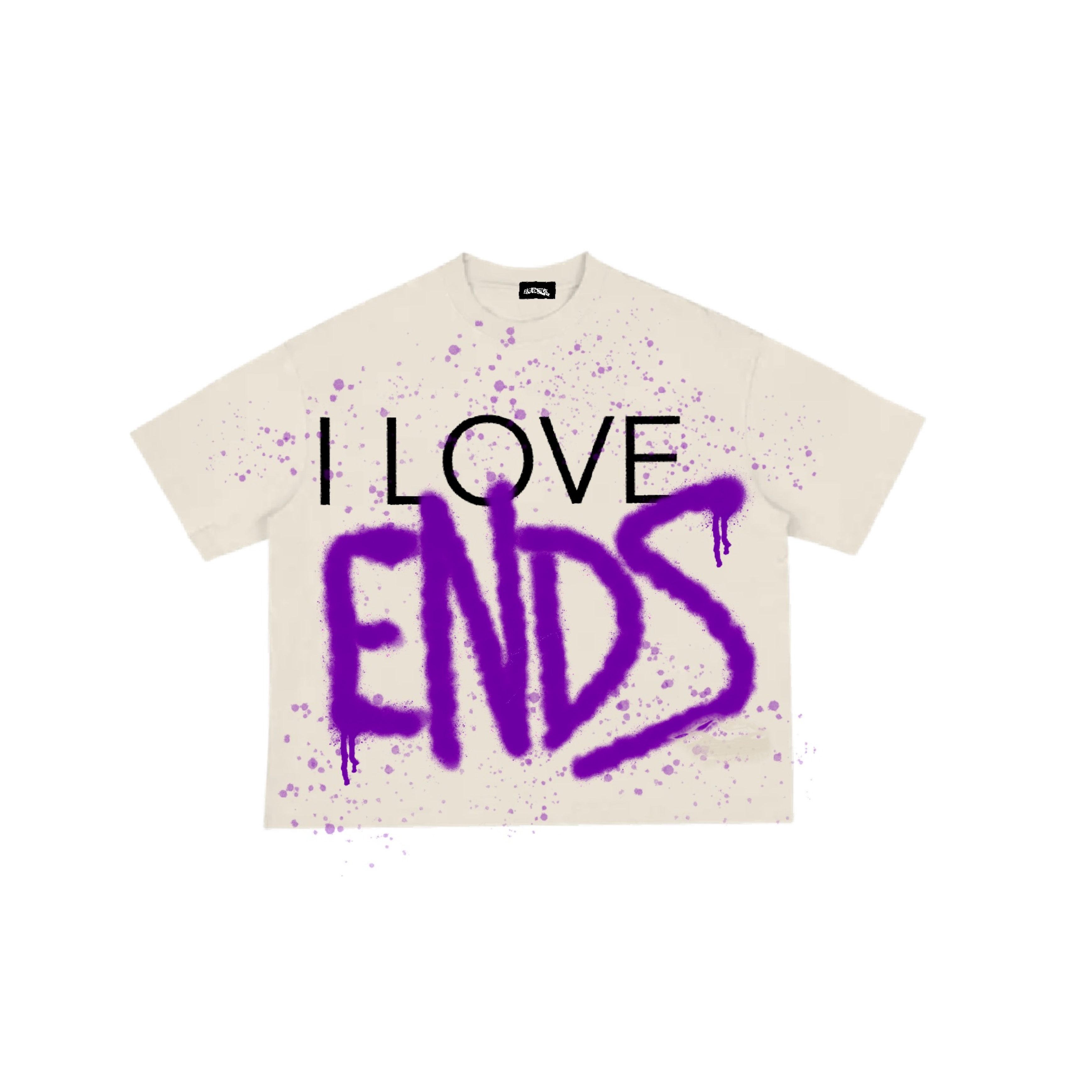 I Love Ends Tee Purple