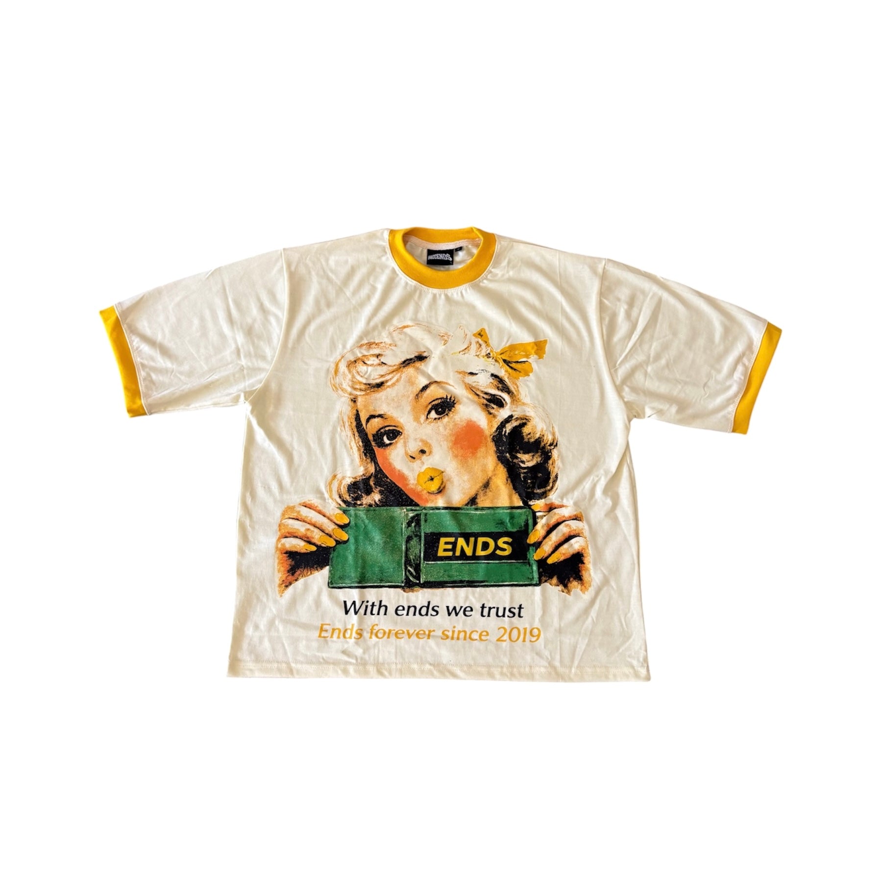 Kissy Face Tee Yellow
