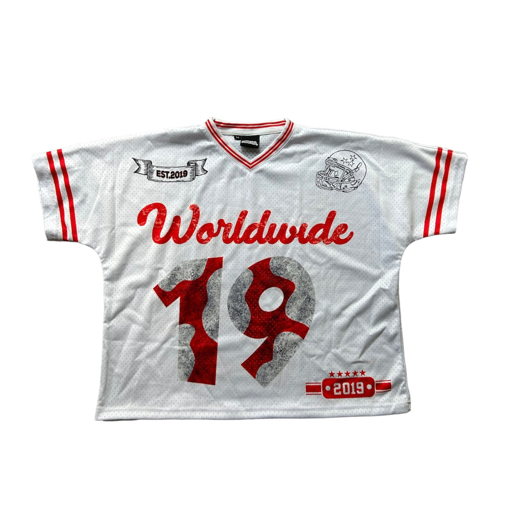 Worldwide Jersey White Red