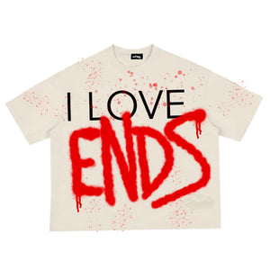 I Love Ends Tee Red