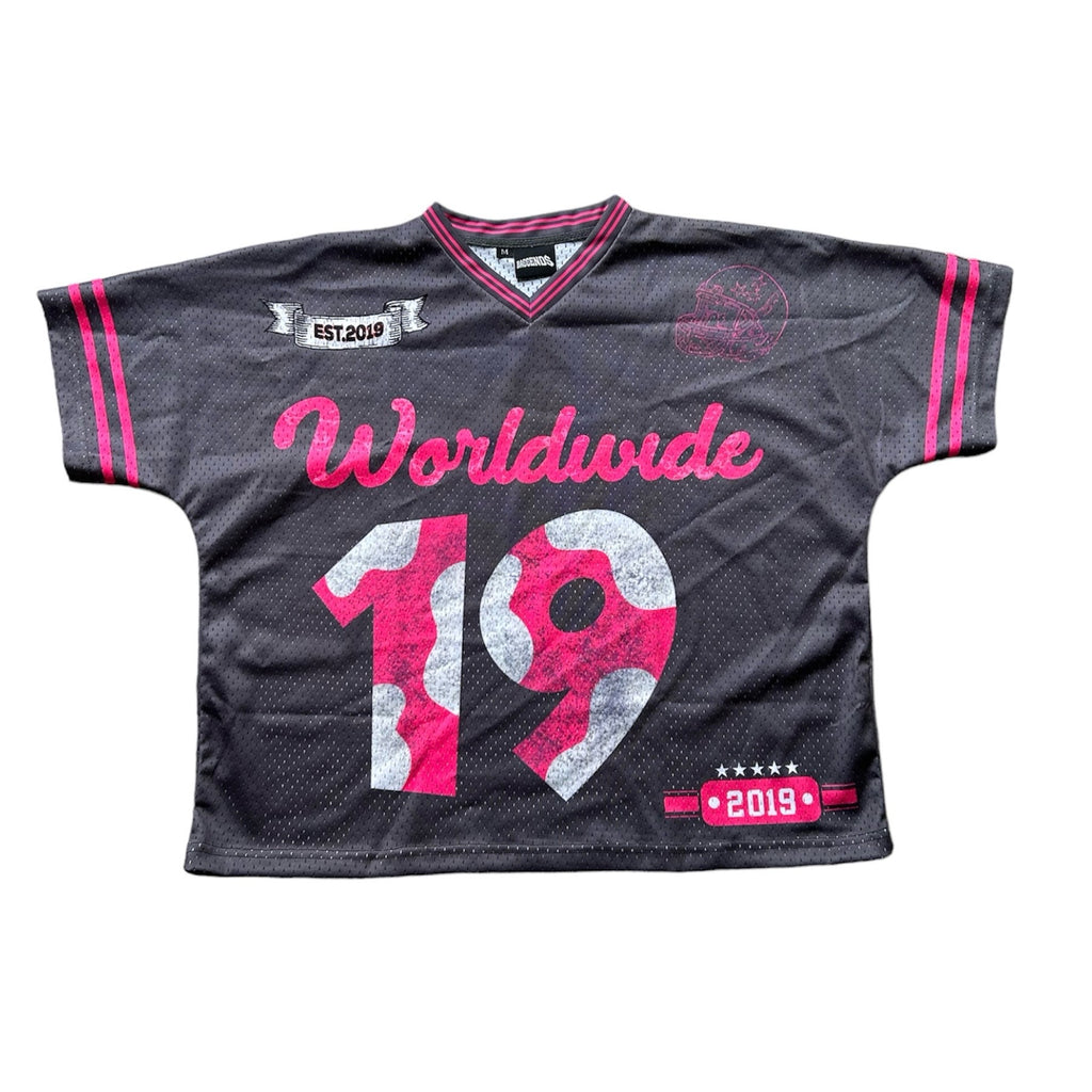 Worldwide Jersey Pink & Grey